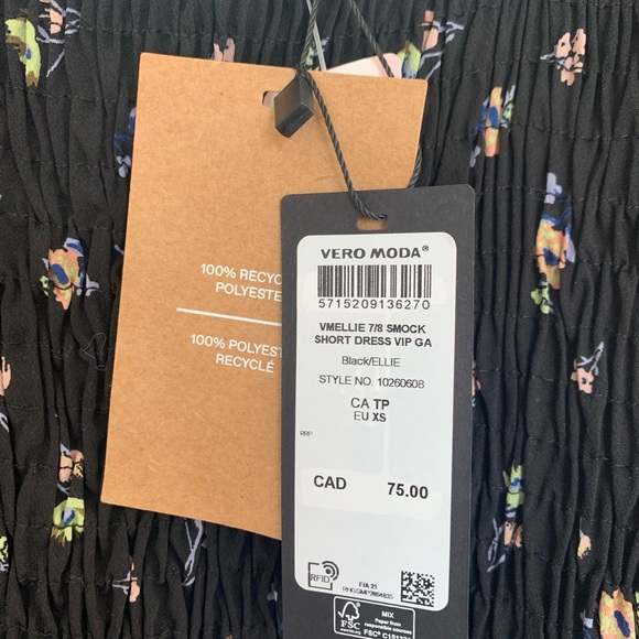 Midi Ruched Dress with Floral Pattern - Picture 4 of 4